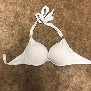 Victoria’s Secret white push up bikini top 34C
